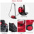 2000W Heavy Duty Multi-purpose Steam Cleaner Mop with Detachable Handheld Unit-Red - Color: Red D681-EP24434US-RE