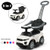 3 in 1 Ride on Push Car Toddler Stroller Sliding Car with Music-Black B593-TY327904