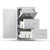 Outdoor Kitchen Drawers Triple BBQ Access Drawers Island 18.5x22.5x22.5 in E415-ZJCTJ185W225TIIM8V0