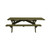 Green Solid Wood Outdoor Picnic Table Umbrella Hole N270-525028