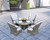 Five Piece Gray Round Glass Dining Set N270-389968