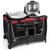 4-in-1 Convertible Portable Baby Play yard with Toys and Music Player-Red B593-BB0499