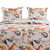 Twin 2-Piece Blue Beige Birds Animals Floral Reversible Quilt Set Q280-TWBFAQSM58691