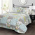 Full/Queen Boho Floral Blue Cotton Lightweight Quilt Set Q280-FQFHU6544