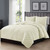 Twin/Twin XL 2-Piece Ivory Microfiber Reversible Diamond Quilt Set Q280-TWIV6541
