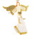 5.2 Feet Christmas Pre-Lit Angel with Halo Wings and 180 Warm White LED Lights B593-CM24771US