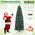 7.5 Feet Pre-Lit Blue Artificial Christmas Tree Slim with 9 Lighting Modes-7.5 ft - Color: Blue - S D681-CM24776US-L