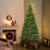 8 FT Corner Artificial Christmas Tree with 1137 Branch Tips and 360 Warm White LED Lights - Color:  D681-CM24959US