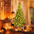 8 FT Corner Artificial Christmas Tree with 1137 Branch Tips and 360 Warm White LED Lights - Color:  D681-CM24959US