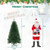 6/7/8 FT Artificial Christmas Tree with 568/830/1182 Branch Tips and 200/250/400 Warm White LED Lig D681-CM25024US-M