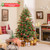6/7/8 Feet Christmas Tree with Warm White LED Lights and Pine Cones-6 ft - Color: Green - Size: 6 ft D681-CM24824US