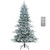 7 Feet Snow Flocked Artificial Christmas Tree with Cool White LED Lights - Color: Green - Size: 7 ft D681-CM24964US-M
