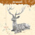 Standing Reindeer Statue Aluminum Deer Sculpture for Indoors Christmas Decor-Silver - Color: Silver D681-HZ10177SL