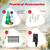 6 Feet Tall Inflatable Christmas Snowman and Tree Decoration Set with LED Lights - Color: Multicolor D681-CM23968US