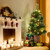 LED Christmas Tree with Red Berries Pine Cones-5ft - Color: Green - Size: 5 ft D681-CM20676
