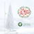 7 Feet Pre-Lit Hinged Pencil Christmas Tree White with 300 LED Lights and 8 Flash Modes - Color: Wh D681-CM23973