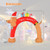 8 Feet Lighted Inflatable Christmas Dachshund Arch with Air Blower - Color: Multicolor - Size: 8 ft D681-TT10014US