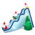 9 Feet Inflatable Polar Bear Slide Scene Decoration with LED Lights B593-CM24101US