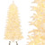 7 FT Artificial Xmas Tree with 1880 PE PVC Branch Tips for Party and Carnival - Color: White - Size D681-CM25073US