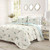 Full/Queen Reversible Lightweight Polyester Floral Birds 3 Piece Quilt Set Q280-RETYF32556