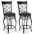Set of 2 26 Inch Bar Stool with Backrest and Footrest-Brown B593-HW67399-26