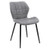 Dining Chairs Set of 2 with Padded Back  Metal Legs and Adjustable Foot Pads-Gray B593-JV11589-2