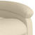  Massage Recliner Chair Cream Fabric (100% polyester), metal, plywood A949-371748