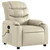  Massage Recliner Chair Cream Faux leather Standard Recliner Size A949-374141
