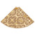  Christmas Tree Skirt Yellow Polyester 59.1 in diameter Foldable A949-330292