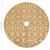  Christmas Tree Skirt Yellow Polyester 59.1 in diameter Foldable A949-330292