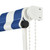  Retractable Awning 118.1"x59.1" Blue and White A949-143749