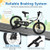 16 Inch Kids Bike Magnesium Alloy Bicycle Adjustable for Aged 4 to 7-16 inches B593-TS10189WH