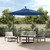  Cantilever Patio Umbrella Azure Polyester fabric, Steel pole A949-47137