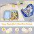 2 Pieces Kids Luggage Sets with Backpack and Suitcase for Travel - Color: Blue D681-BN10002