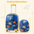 2 Pieces Kids Luggage Set with Backpack and Suitcase for Travel - Color: Blue D681-BN10001