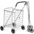 Portable Folding Shopping Cart Utility for Grocery Laundry-Silver - Color: Silver D681-TL35301SL