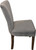 Set of Two Gray And Brown Upholstered Velvet Dining Parsons Chairs N270-488817