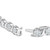14K White Gold 7 3/8 Cttw Round Brilliant Diamond Floral Cluster and S Link Bracelet (H-I Color, SI N162-020619B700