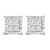 14K White Gold 2.00 Cttw Invisible Set Princess-Cut Lab Grown Diamond Wavy Quad Stud Earrings N162-74-7900WLD