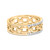 10K Yellow Gold 1/5 Cttw Diamond Two Row Cuban Link Ring (I-J Color, I2-I3 Clarity) - Size 9 N162-021066R900