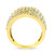 10K Yellow Gold 3.00 Cttw Diamond Multi Row Bypass Wave Cocktail Band Ring (J-K Color, I1-I2 Clarit N162-019863R900