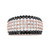 18K Rose Gold 2 1/5 Cttw Black and White Diamond 6 Row Band Ring (F-G and Black Color, VS1-VS2 Clar N162-020101RD01