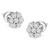 14K White Gold 1/2 cttw Round-Cut Diamond Floral Stud Earrings (I-J Color, SI2-I1 Clarity) N162-74-5964WDM