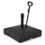Mobile Patio Umbrella Base Water Sand Fillable Market Table Umbrella Stand with 3 Wheels-Black B593-NP12269