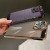 Color: PURPLE, Material: Carbon Fiber - Luxury Plating Hollowed Out Case for iPhone 12 13 Mini 11 1 F640-12000034758235172