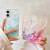 Color: Blue, Material: PVC - Luminous Quicksand Glitter Butterfly Case for iPhone 16 15 14 Pro Max  F640-12000042619441277