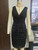 Color: V Black, Size: M - Round Neck Sleeveless Tassel Stitching Women's Clothing Sequins Dress Q119-CJLY204792606FU