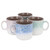 Gibson Home Blurry 4 Piece 19 Ounce Stoneware Straight Shape Mug Set in Assorted Colors D970-120245.01
