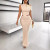 Color: APRICOT, Size: S - Women Two Piece Sets Fishtail Skirt Set Dress Sets Sexy Bodycon One Shoul F640-12000044692768596