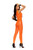 Crochet Footless Bodystocking With Open Crotch - One Size - Orange M919-EM-81339ORNG